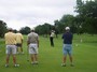 Here we go nine teams teeing off Hole #7.